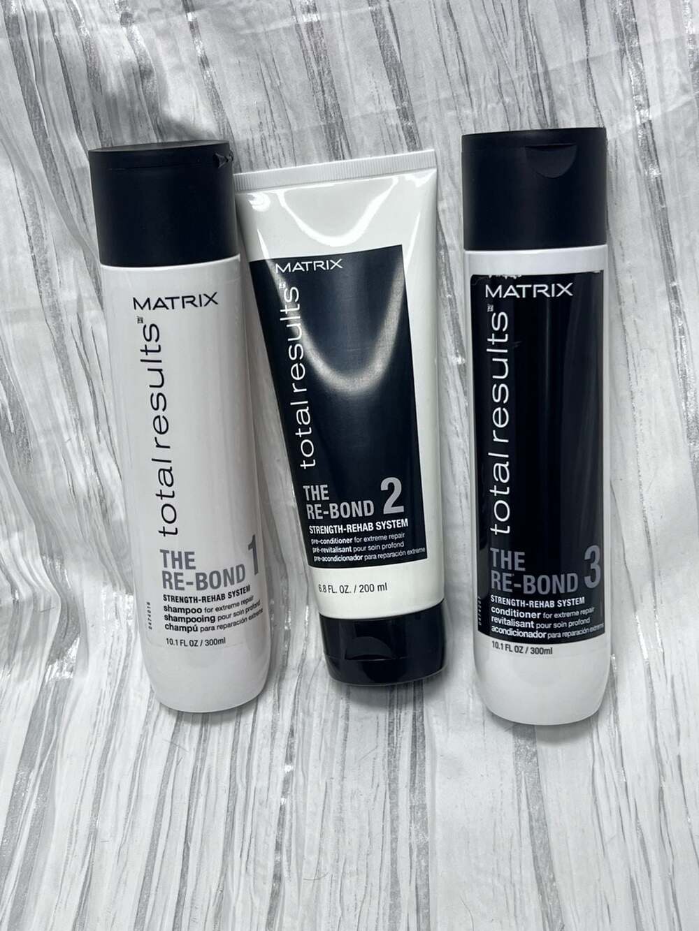 Matrix Total Results Re-Bond damaged hair system